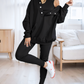 Oversized Hooded Casual 3pc Sweatshirt Suit